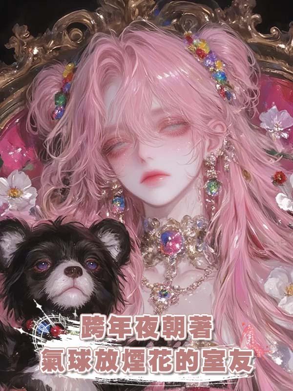 跨年夜朝著氣球放煙花的室友